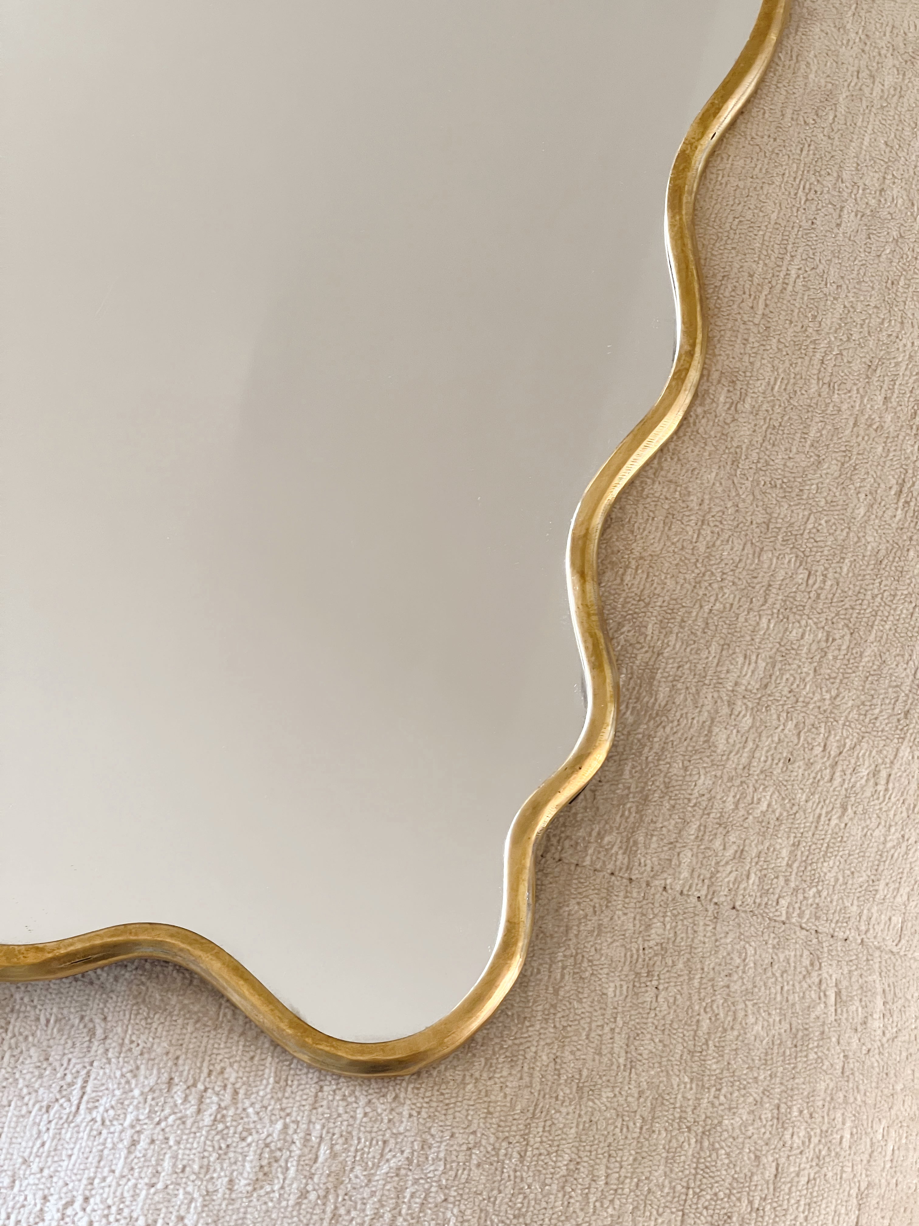 Milano Mirror - Brass Wavy Mirror