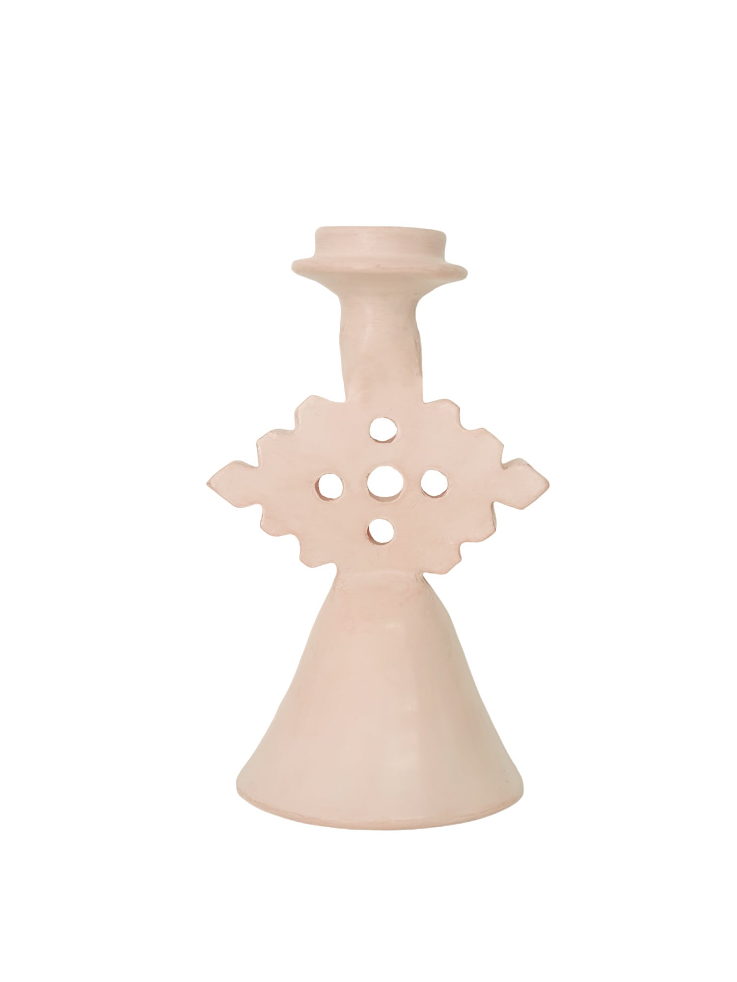 Tadelakt Diamond Candle Holder Small | Nude