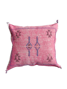 Moroccan Cactus Silk 50x50cm | Pink