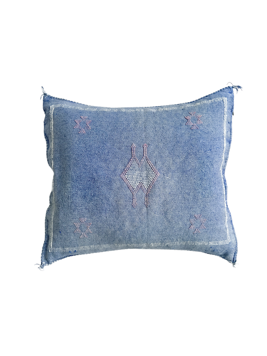 Moroccan Cactus Silk 50x50cm | Blue