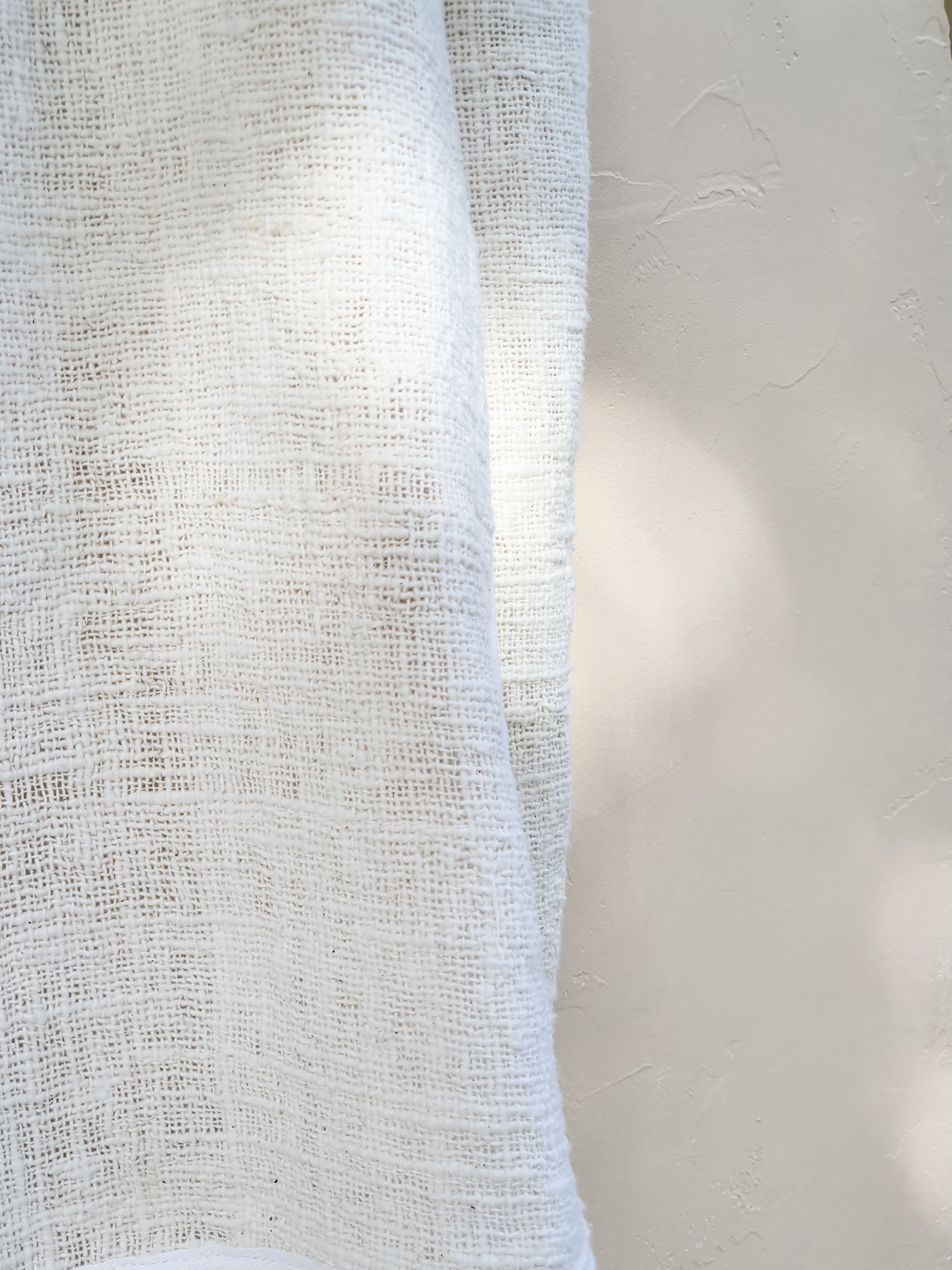 Villa | Luxe Cotton Blanket - Bone