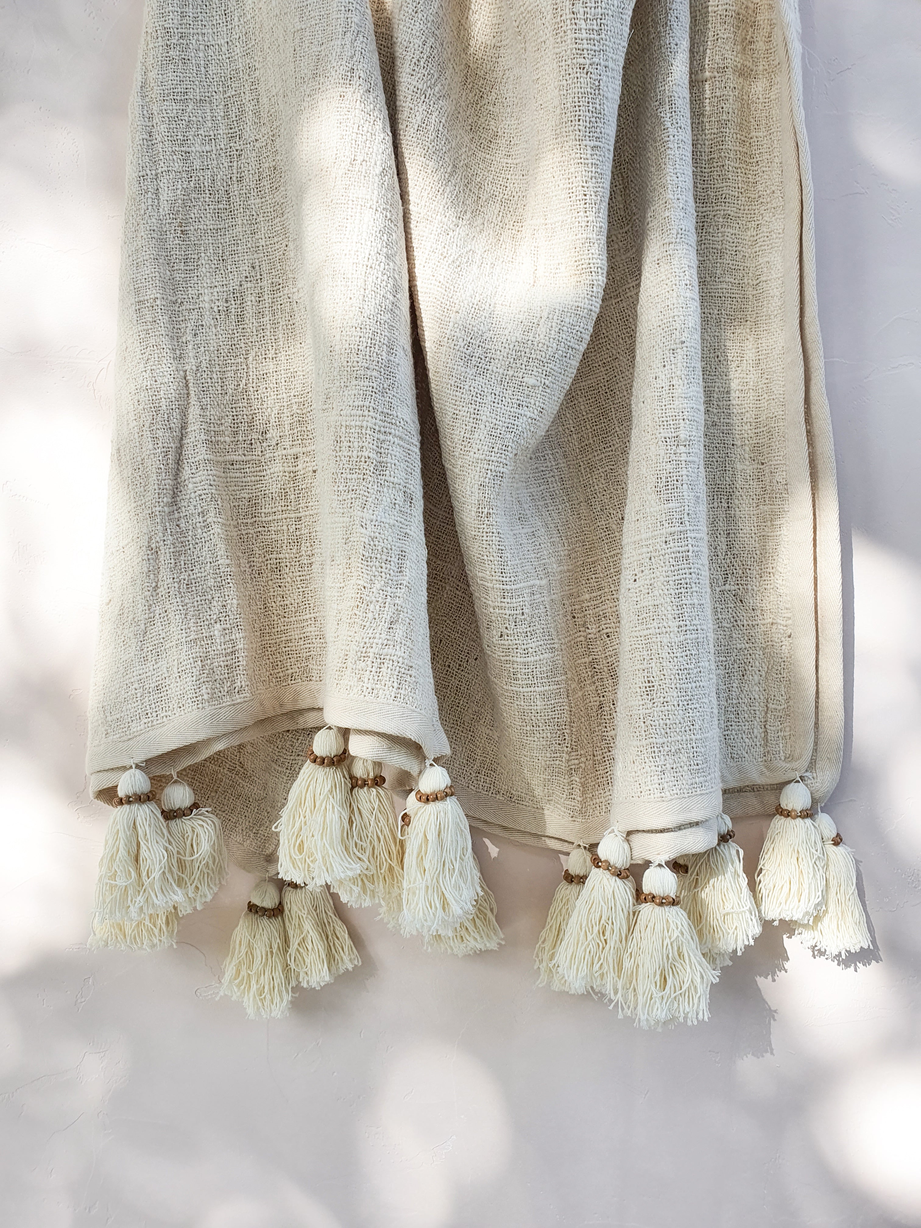 Villa | Luxe Cotton Blanket - Natural