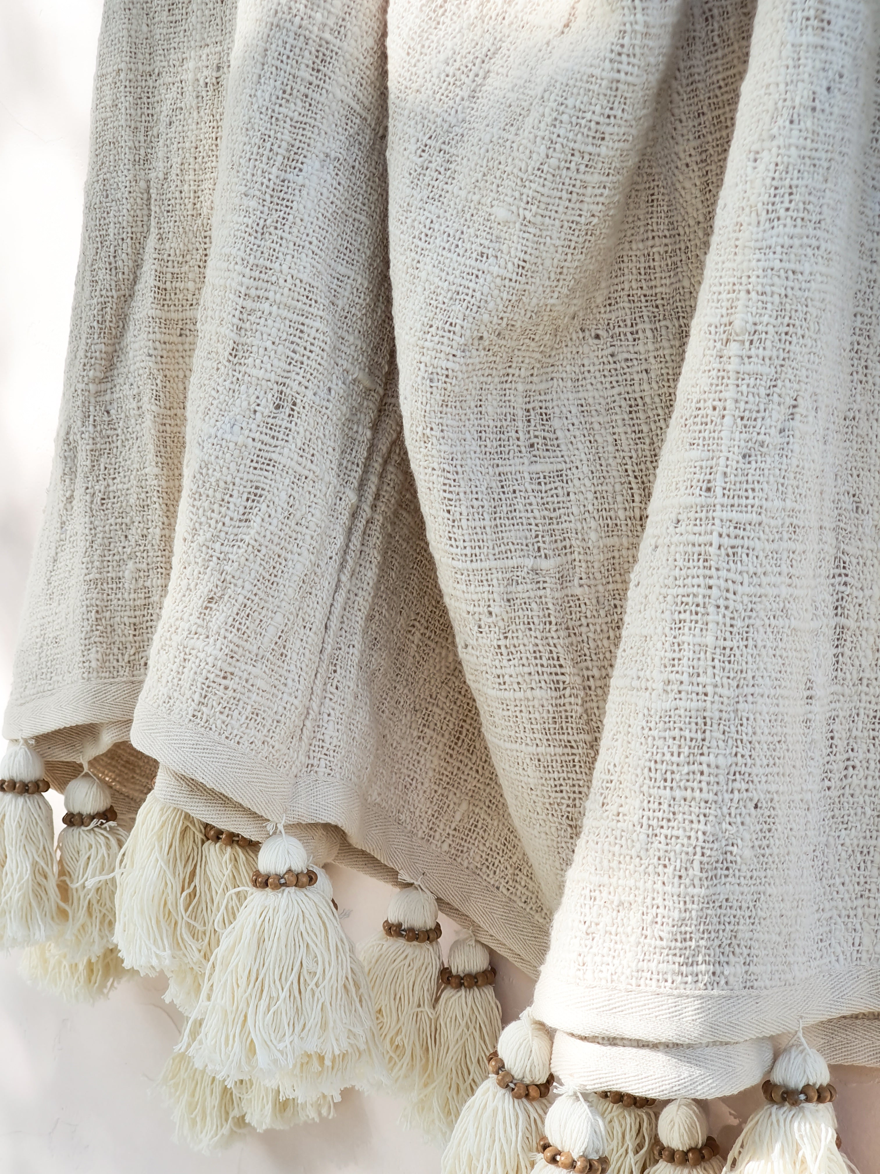 Villa | Luxe Cotton Blanket - Natural