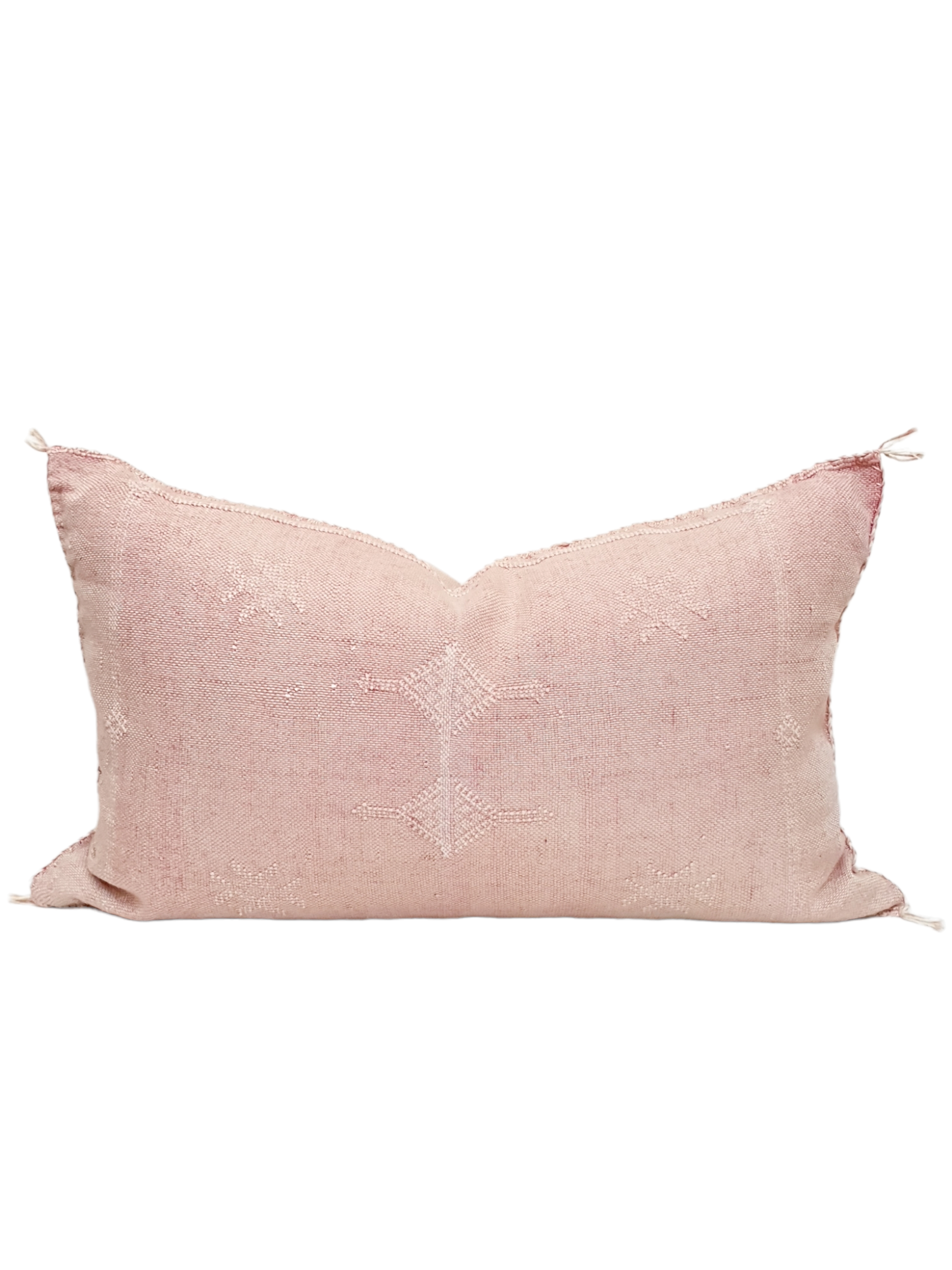 Pale Pink Cactus Silk Mini Lumbar 45x60cm size